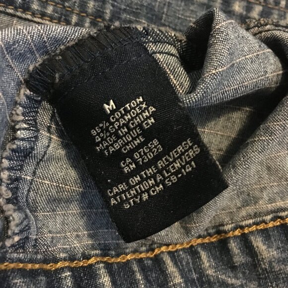 BONGO Blue Washed Denim Jean Jacket - Picture 8 of 14